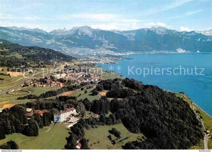 Puidoux Hotel du Signal de Chexbres Lac Leman Alpes Genfersee Fliegeraufnahme