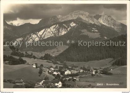 Rossiniere Vue generale et les Alpes