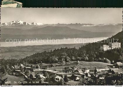 Saint-Cergue Nyon Suisse et Mont Blanc