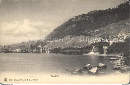 Territet Uferpartie am Genfersee