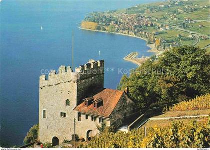 Vignobles de Lavaux VD La Tour de Marsens et Cully Fliegeraufnahme