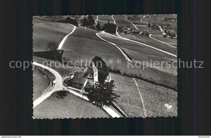Vinzel Eglise de Luins vue aerienne