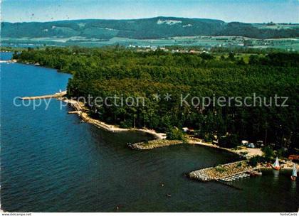 Yvonand Fliegeraufnahme Campingplatz