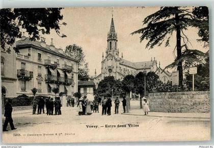 1800 Vevey 1903 Lithographie Entre deux Villes - 10645136