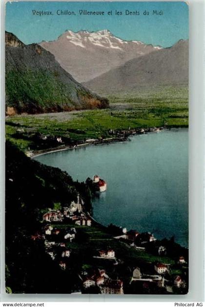 1820 Veytaux 1913 - Chillon Villeneuve et les Dents du Midi - 10394999