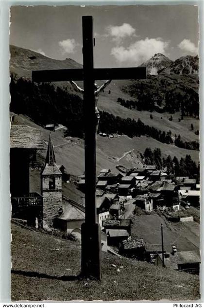 3961 Chandolin Gebrauchsspuren Bella Tola Kapelle Kreuz - 10583150