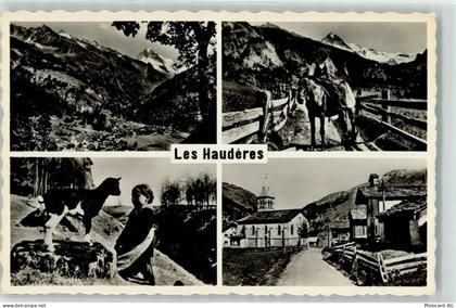 1983 Evolène - Les Hauderes Ziege Pferd mit Reiter - 10597142