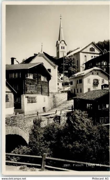 3984 Fiesch - Blick zur Kirche - 51715861