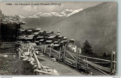 3961 Grimentz - Teilansicht, Verlag Burgy Nr. 4482 - 13070365