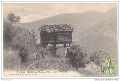 CPA VALAIS - CHALET  AUX MAYENS D'HEREMENCE