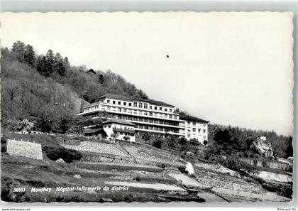 1870 Monthey Foto AK Krankenhaus - 39499461