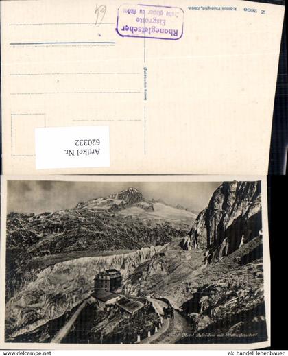 620332,Foto Ak Furka Hotel Belvedere m. Rhonegletscher Obergoms