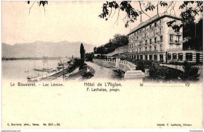 CPA  Carte postale Suisse Le Bouveret  Lac Léman Hôtel l'Aiglon   VM96428ok