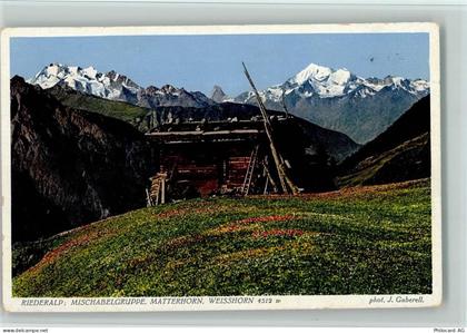 3987 Riederalp - Mischabelgruppe Matterhorn Weisshorn phot. J. Gaberell ... - 11052667