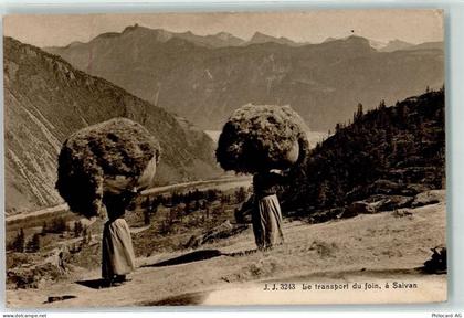 1922 Salvan 1916 - Transport du foin - 10611929