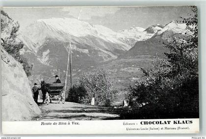 1950 Sion Sitten - Route de Sion a Vex Chocolat Klaus - 10600668
