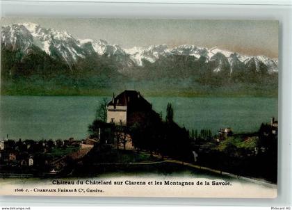 1925 Le Châtelard VS - Château du Châtelard sur Clarens et les Montagnes... - 11060748