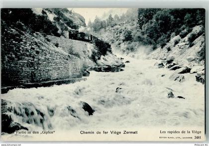 3930 Visp Viège - Chemin de fer Viege Zermatt Les Rapides de la Viege - 10612514