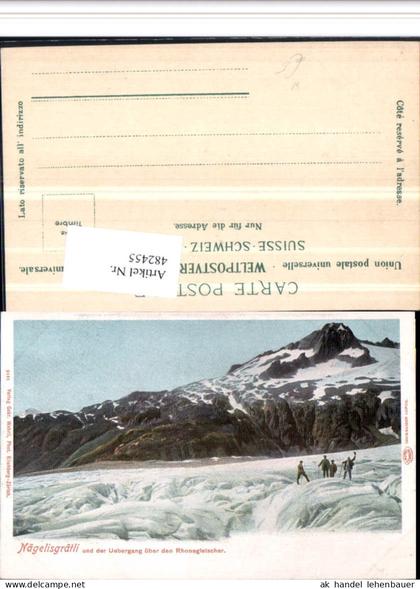482455,Nägelisgrätli b. Obergoms Gletscher Bergkulisse Kt Wallis