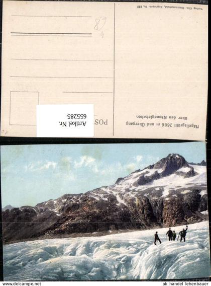 655285,Obergoms Nägelisgrätli u. Übergang Rhonegletscher Gletscher
