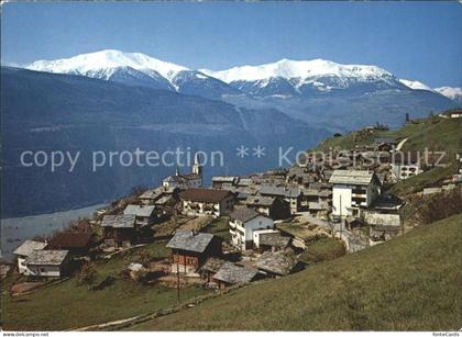 Ausserberg Panorama an der Loetschberg Suedrampe
