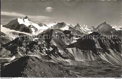 Bella Tola Vissoie mit Weisshorn Rothorn Cervin