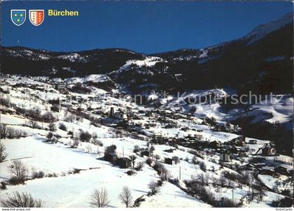 Buerchen mit Skigebiet Ronalp Moosalp
