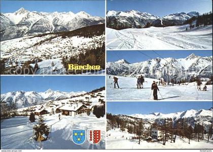 Buerchen Panorama mit Skigebiet Moosalp