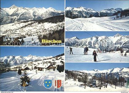 Buerchen Panorama mit Skigebiet Moosalp