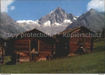 Buerchen Walliser Stadel mit Bietschhorn
