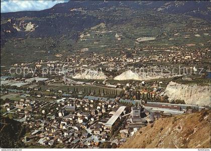 Chippis et Sierre Vue de la route d Anniviers