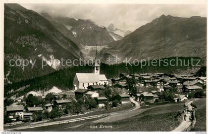 Ernen Panorama mit Kirche