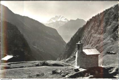 Fieschertal Alpkapelle Aletsch Grosser Aletschgletscher o