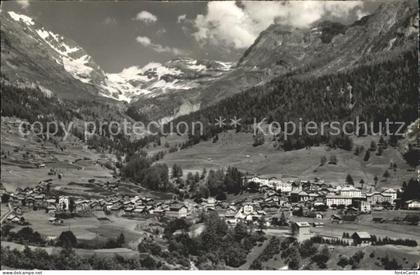 Leukerbad Panorama mit Balmhorn Ferden Rothorn Majinghorn