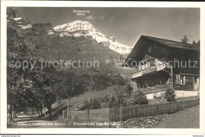 Loeche-les-Bains Promenade des Echelles Rinderhorn
