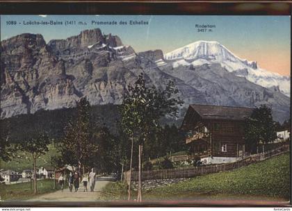 Loeche-les-Bains Promenade des Echelles   Rinderhorn
