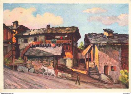 Nendaz Haute-Nendaz Conthey VS Dorfmotiv Gemaelde