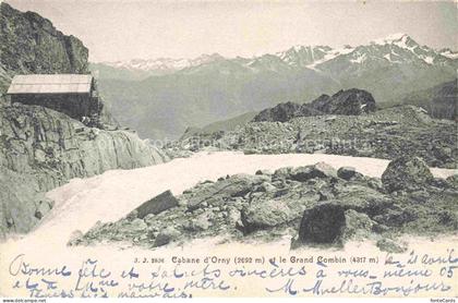 Orny Cabane d 2688m Trient VS Cabane et le Grand Combin Alpes