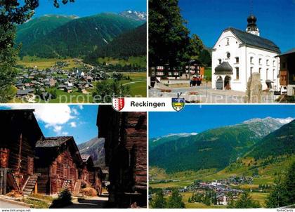Reckingen Goms Kirche Altes Dorf Panorama