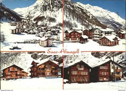 Saas Almagell VS Total und Ortsansichten