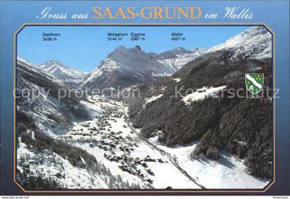 Saas Grund Fliegeraufnahme