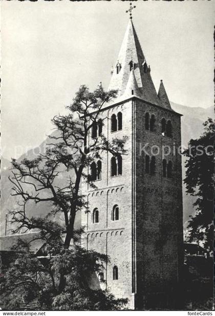 St Maurice Valais Abbitale de Saint Maurice Tour romane