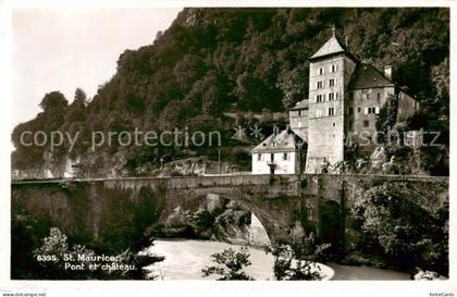 St Maurice  Valais VS Pont et Chateau
