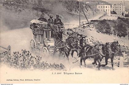 Suisse - Valais - Diligence suisse - Ed. Jullien J.J. 3007