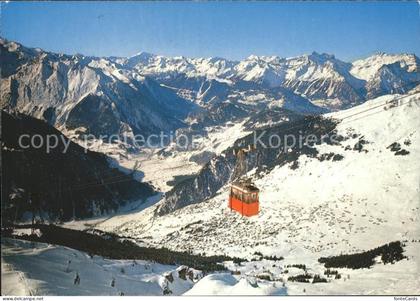 Verbier Panorama Val de Bagnes Dents du Midi Bergbahn Alpenpanorama Wintersportp