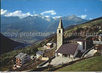 Visperterminen Rhonetal mit Bietschhorn