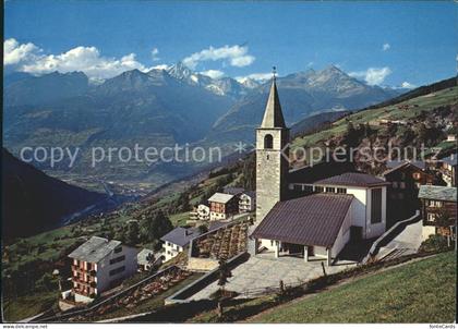 Visperterminen Rhonetal mit Bietschhorn