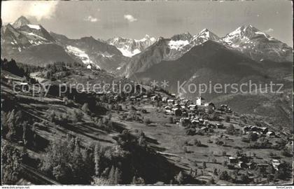 Zeneggen mit Bietschhorn Stockhorn Loetschebreithorn