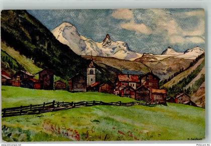 3929 Täsch Künstlerkarte sign. Seifert - 39698317