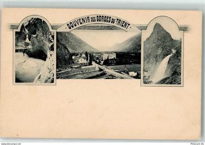 1929 Trient - Brücke Wasserfall Gorges - 13249434